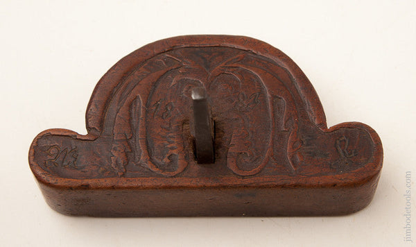 Stunning! 1882 Dated Carved Router Plane