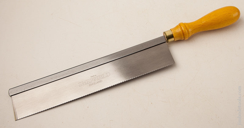 Dead Mint! 18 point 10 inch Sheffield Made Dovetail Saw with Beech Handle