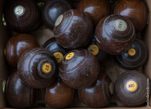 2 Premium Solid Lignum Vitae Lawn Bowls for Mallet Heads - 73377 -