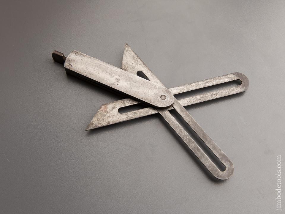 Extra Fine! ST. JOHNSBURY June 14, 1870 ROBINSON'S Patent Six inch Double Blade Bevel - EXCELSIOR 62636