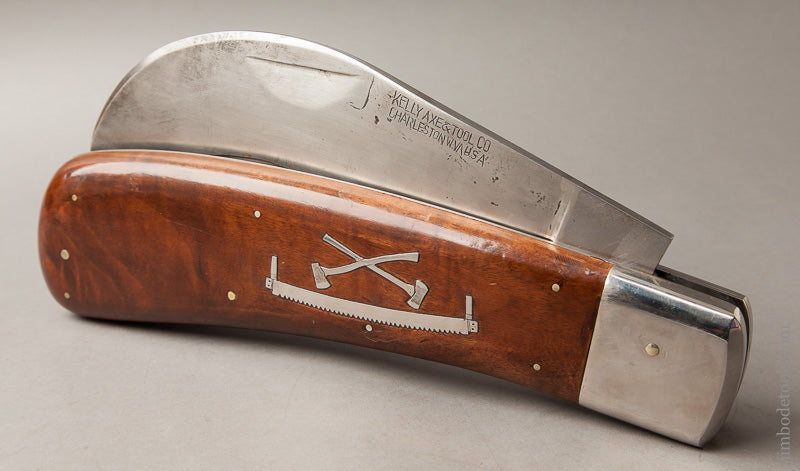 AMAZING 27 inch Folding Pocket Knife Marked KELLY AXE & TOOL CO. CHARLESTON W. VA. USA * EXCELSIOR 67534 - AS OF SEPT 10