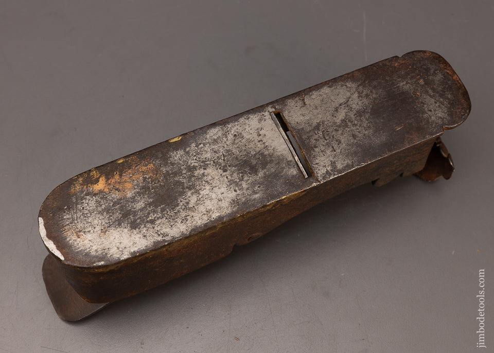 SPECTACULAR! Once in a Lifetime 16th Century Instrument Maker's Mitre Plane With Shell Carved Front Bun - 75724U
