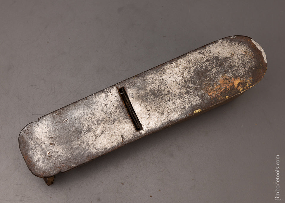 SPECTACULAR! Once in a Lifetime 16th Century Instrument Maker's Mitre Plane With Shell Carved Front Bun - 75724U