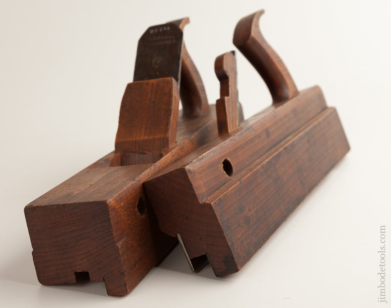 Matched Pair of D.R. BARTON ROCHESTER New York Tongue & Groove Planes for 1 1/4 inch Stock circa 1832-74 FINE -- 75800
