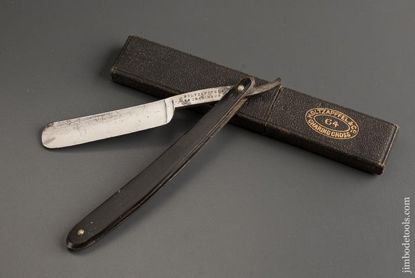 HOLTZAPFFEL Horn Handled Razor in Original Case - 75998