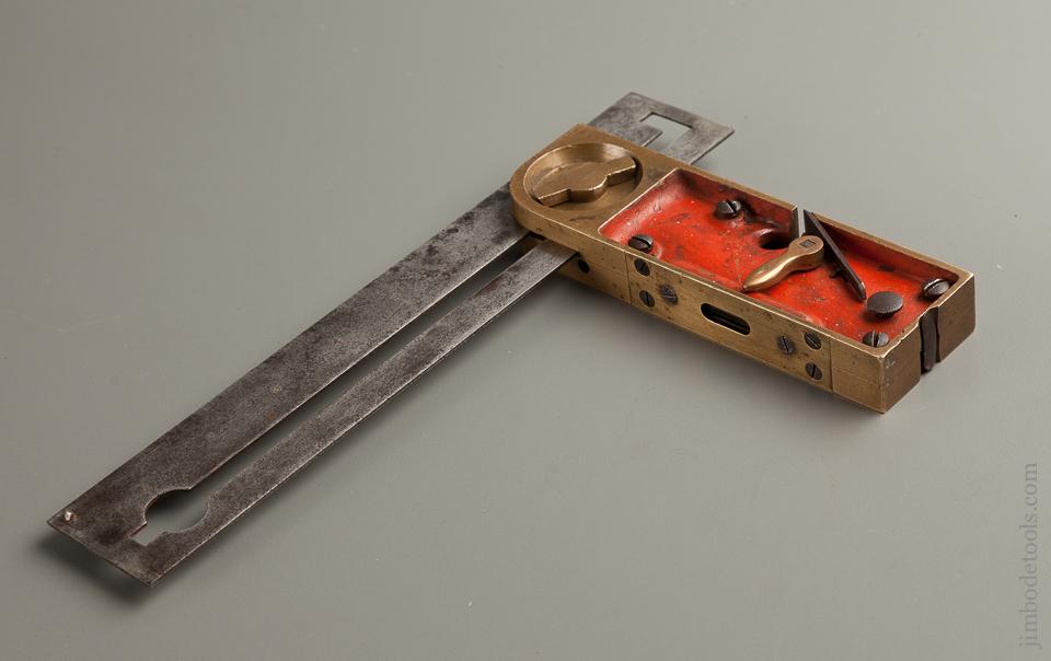 Super Rare! CARROLL THOMAS  Patent January 10, 1882 Nine inch Combination Bevel, Try Square, Rabbet Plane, Level & Marking Gauge! FINE & FLAWLESS * 76265