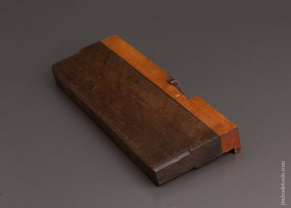 Unusual 1 1/16 x 9 inch Boxwood and Mahogany Plane - 76587