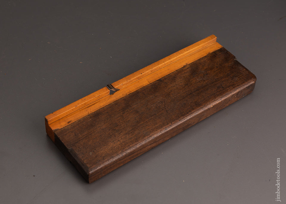 Unusual 1 1/16 x 9 inch Boxwood and Mahogany Plane - 76587