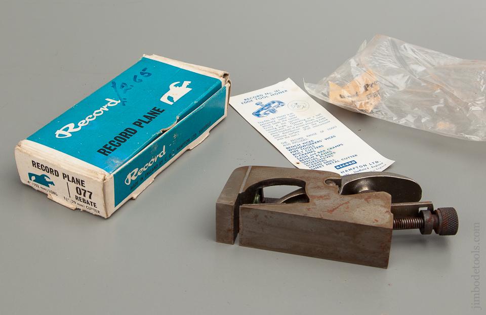 RECORD No. 077 Rebate Plane in Original Box - 77056