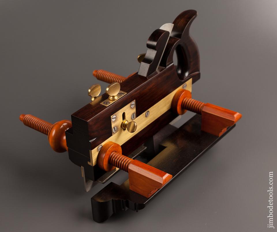 Stunning! MULTIFORM MOULDING PLANE CO Macassar Ebony WORRALL Patent Plough Plow Plane MINT by Modern Master JIM MOON! 