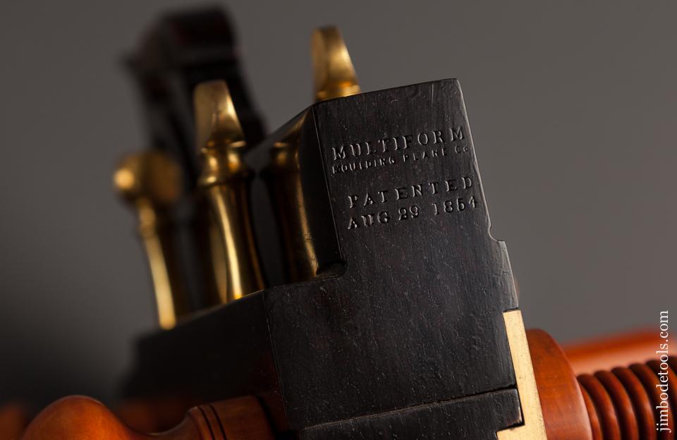 Stunning! MULTIFORM MOULDING PLANE CO Macassar Ebony WORRALL Patent Plough Plow Plane MINT by Modern Master JIM MOON! 