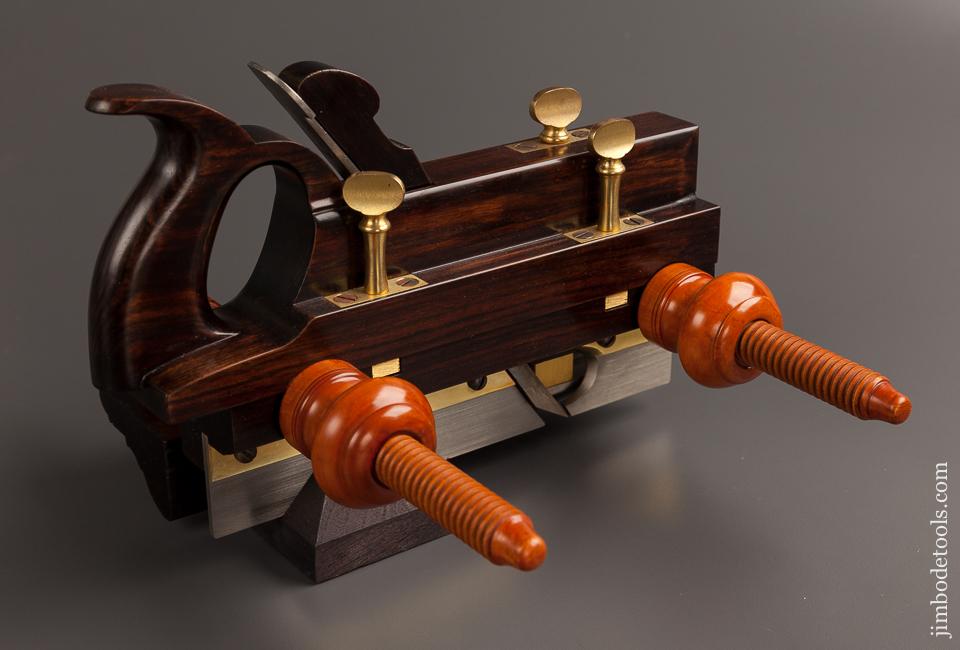 Stunning! MULTIFORM MOULDING PLANE CO Macassar Ebony WORRALL Patent Plough Plow Plane MINT by Modern Master JIM MOON! 