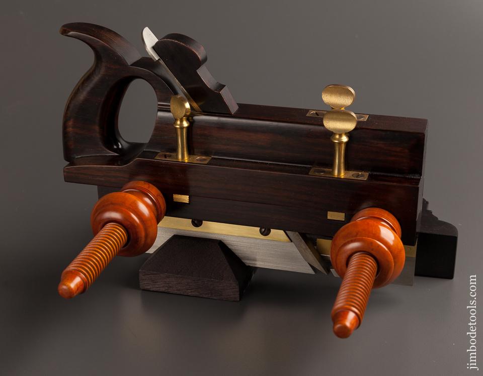 Stunning! MULTIFORM MOULDING PLANE CO Macassar Ebony WORRALL Patent Plough Plow Plane MINT by Modern Master JIM MOON! 