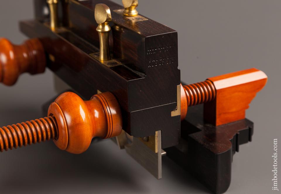 Stunning! MULTIFORM MOULDING PLANE CO Macassar Ebony WORRALL Patent Plough Plow Plane MINT by Modern Master JIM MOON! 