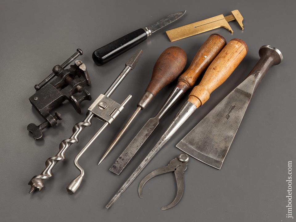 Job Lot of Nine Good Antique Tools - 78673