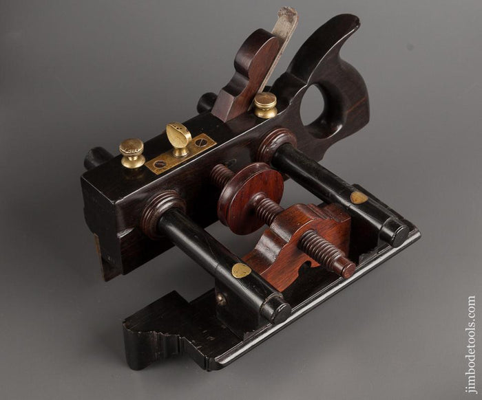 The Tool Find of the Century! Solid Ebony OHIO TOOL CO Number 112 Center Wheel Plow Plane  -- One of Three Known - 94154UR -  AS OF AUG 16
