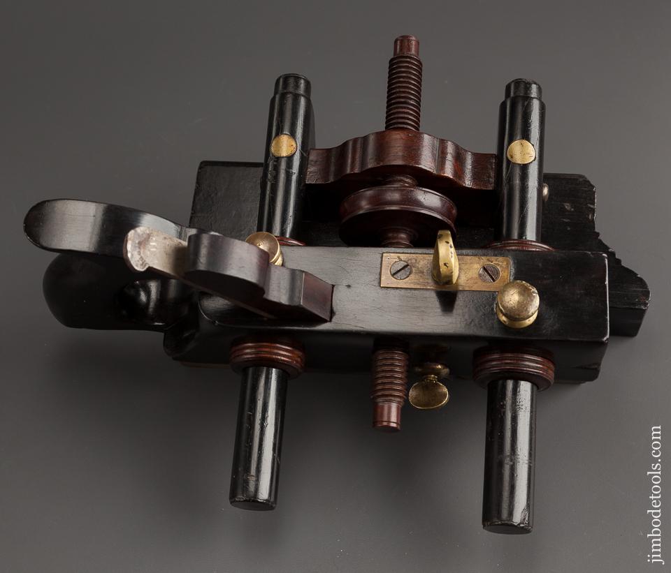 The Tool Find of the Century! Solid Ebony OHIO TOOL CO Number 112 Center Wheel Plow Plane  -- One of Three Known - 94154UR