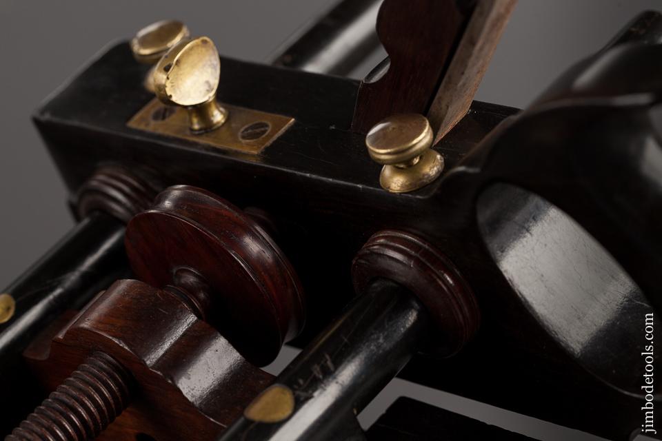 The Tool Find of the Century! Solid Ebony OHIO TOOL CO Number 112 Center Wheel Plow Plane  -- One of Three Known - 94154UR