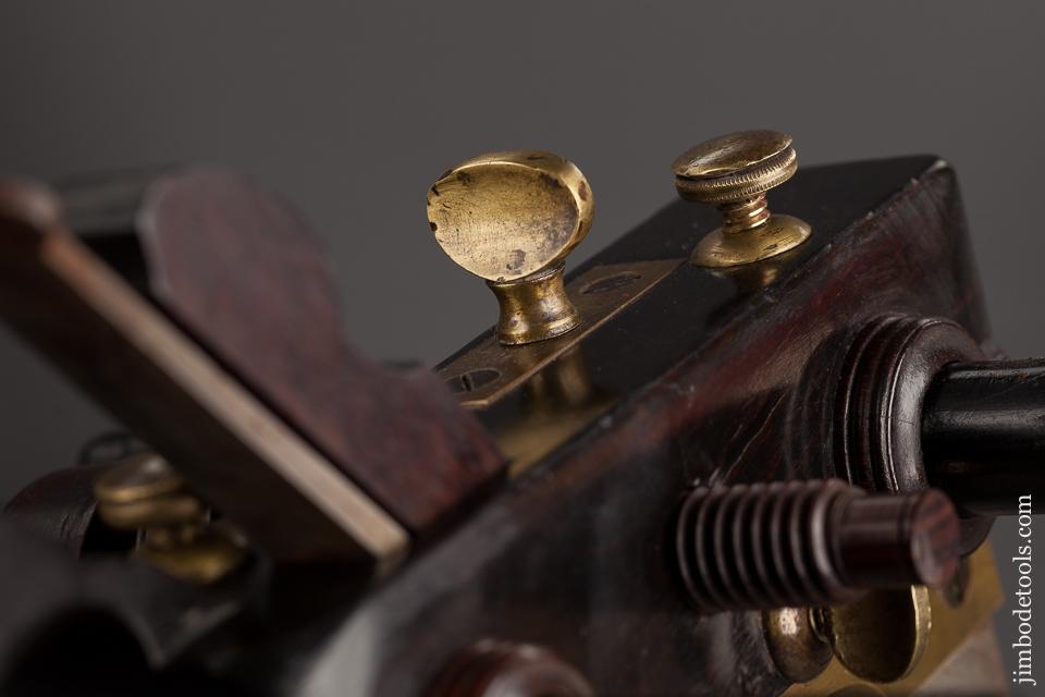 The Tool Find of the Century! Solid Ebony OHIO TOOL CO Number 112 Center Wheel Plow Plane  -- One of Three Known - 94154UR