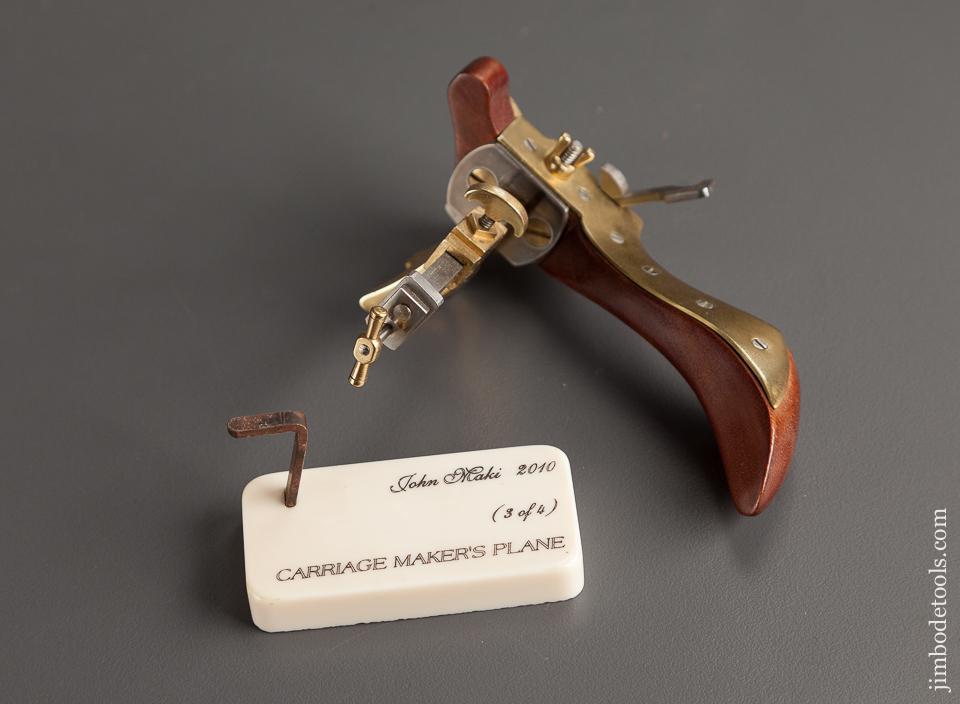 RARE 2010 Miniature JOHN MAKI Continental Carriage Maker's Plow Plane MINT  - 78902RU