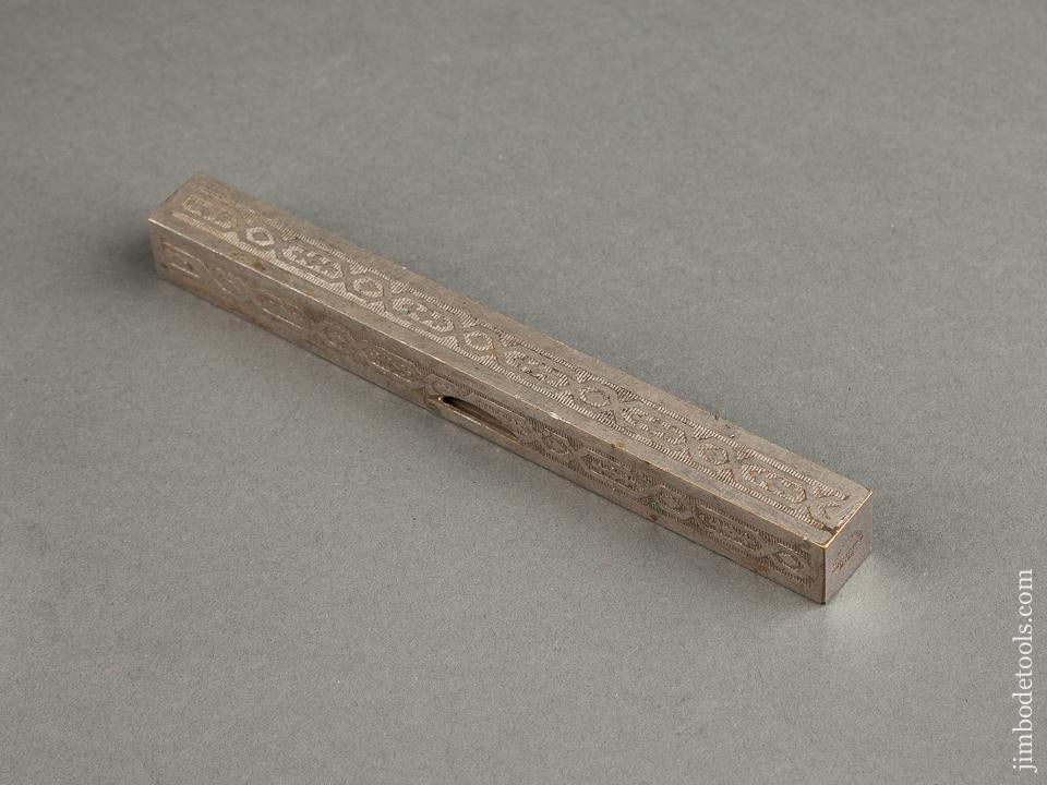 Rare! Ornate Six inch Level by STRATTON BROS. GREENFIELD MASS. - 78947R