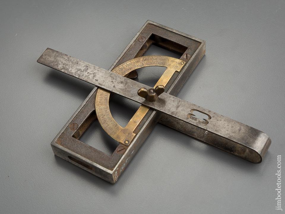 Rare! CHAMBERLIN's Patent January 1, 1867 Combination Square, Protractor, Inclinometer & Level by BATCHELDER -- 79127