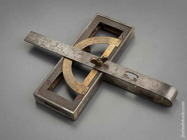 Rare! CHAMBERLIN's Patent January 1, 1867 Combination Square, Protractor, Inclinometer & Level by BATCHELDER - 79127