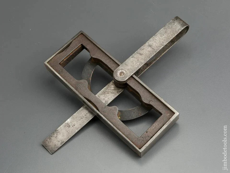 Rare! CHAMBERLIN's Patent January 1, 1867 Combination Square, Protractor, Inclinometer & Level by BATCHELDER -- 79127