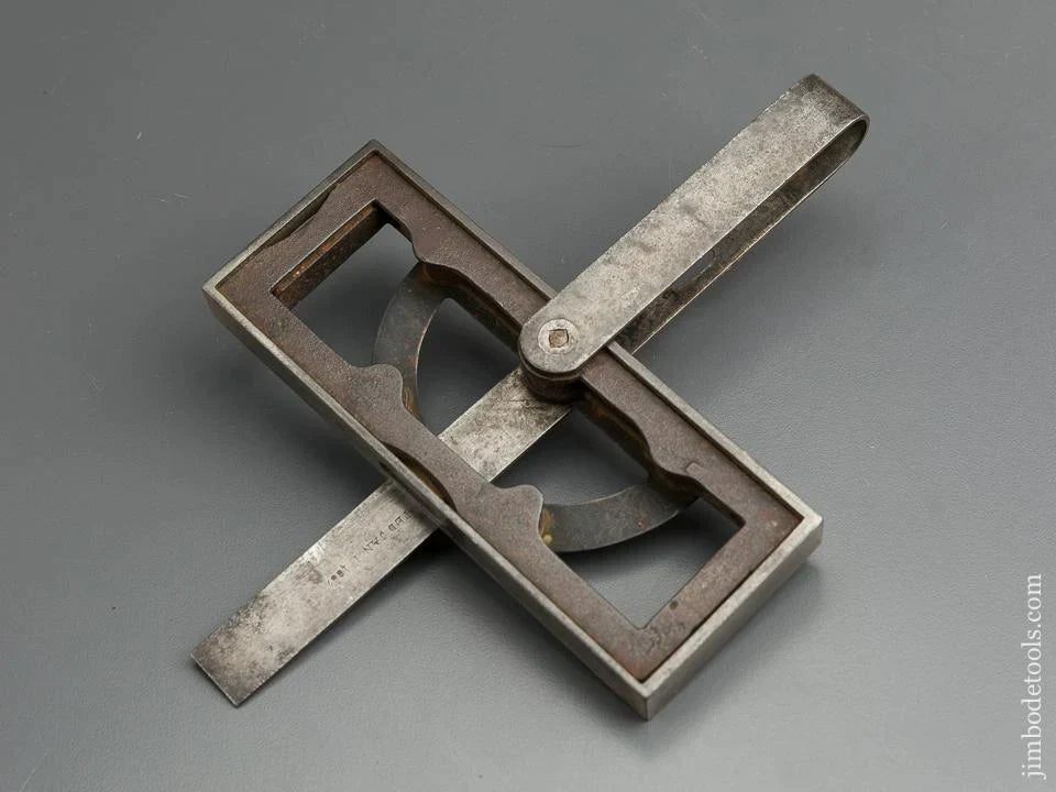 Rare! CHAMBERLIN's Patent January 1, 1867 Combination Square, Protractor, Inclinometer & Level by BATCHELDER - 79127