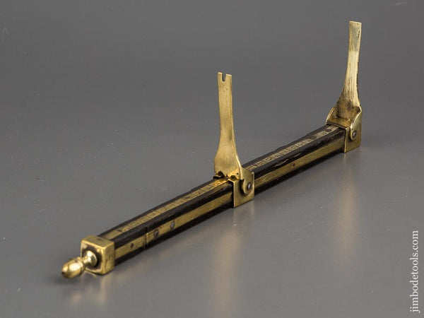 Fancy Ebony and Brass Foot Measure - 80567U