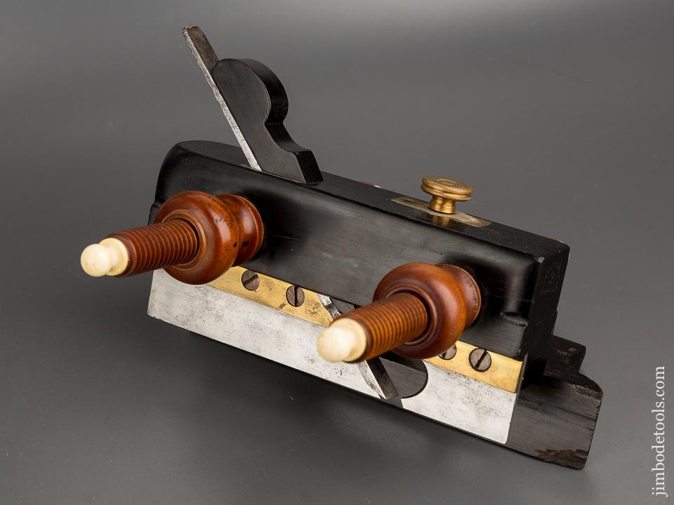 RARE & FINE! Ebony Plow Plane by AUBURN TOOL CO circa 1864-93 Auburn, NY - 81048U