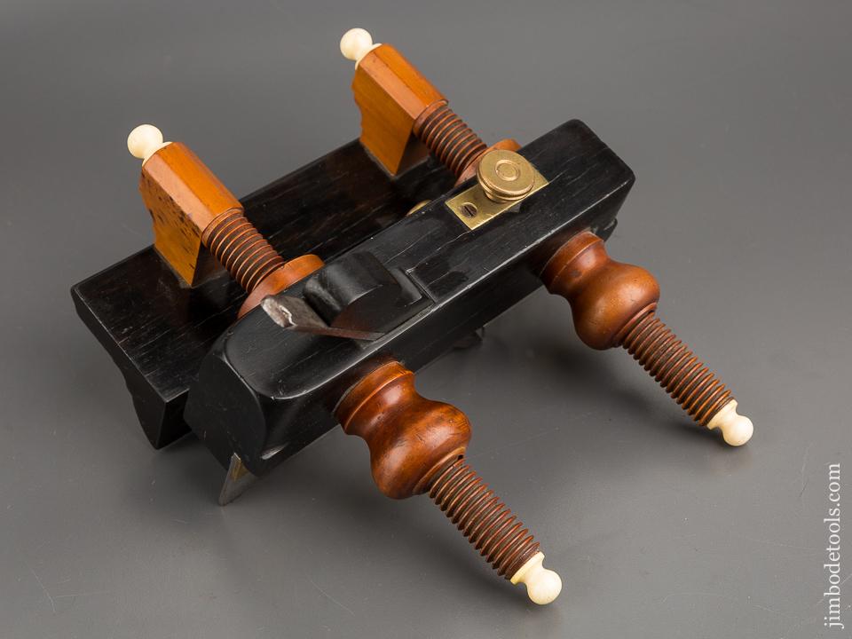 RARE & FINE! Ebony Plow Plane by AUBURN TOOL CO circa 1864-93 Auburn, NY - 81048U