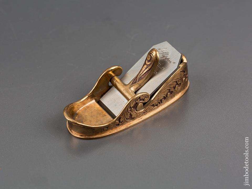 Ornate Miniature 1 1/4 x 3 inch Slipper Plane by PAUL HAMLER - 81424R