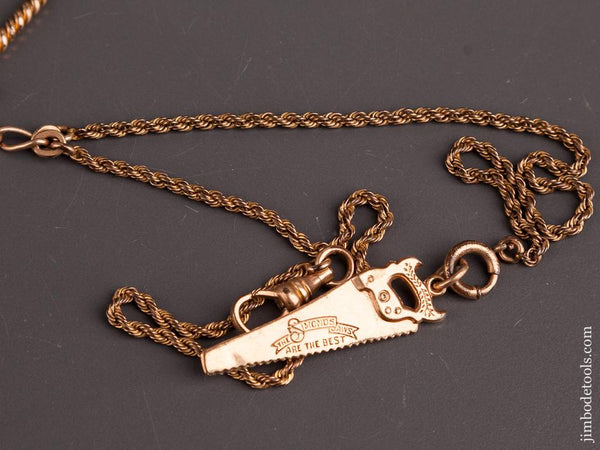 Beautiful SIMONDS Saw Watch Fob with Chain - 82305U