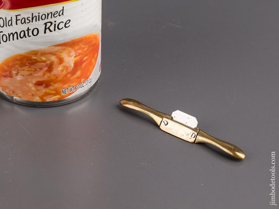 PAUL HAMLER Miniature 2 1/4 inch Brass Spoke Shave MINT - 85588