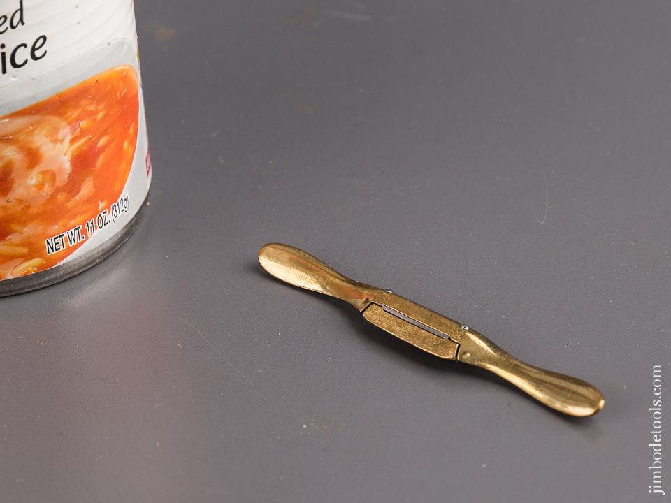 PAUL HAMLER Miniature 2 1/4 inch Brass Spoke Shave MINT - 85588