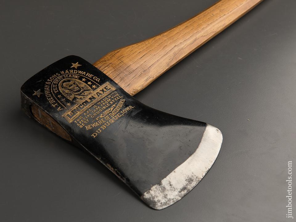 Amazing A.TREDWAY & SONS LINCOLN AXE Mint With Octagonal Handle - 88289U