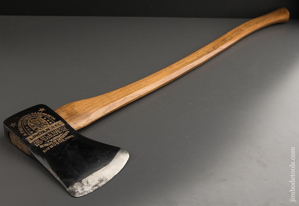 Amazing A.TREDWAY & SONS LINCOLN AXE Mint With Octagonal Handle - 88289U