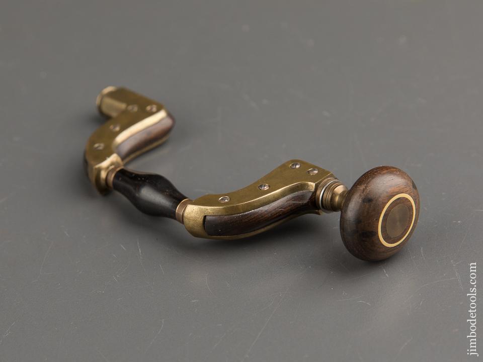 RARE Miniature PAUL HAMLER Ebony & Brass ULTIMATUM Brace - 89282