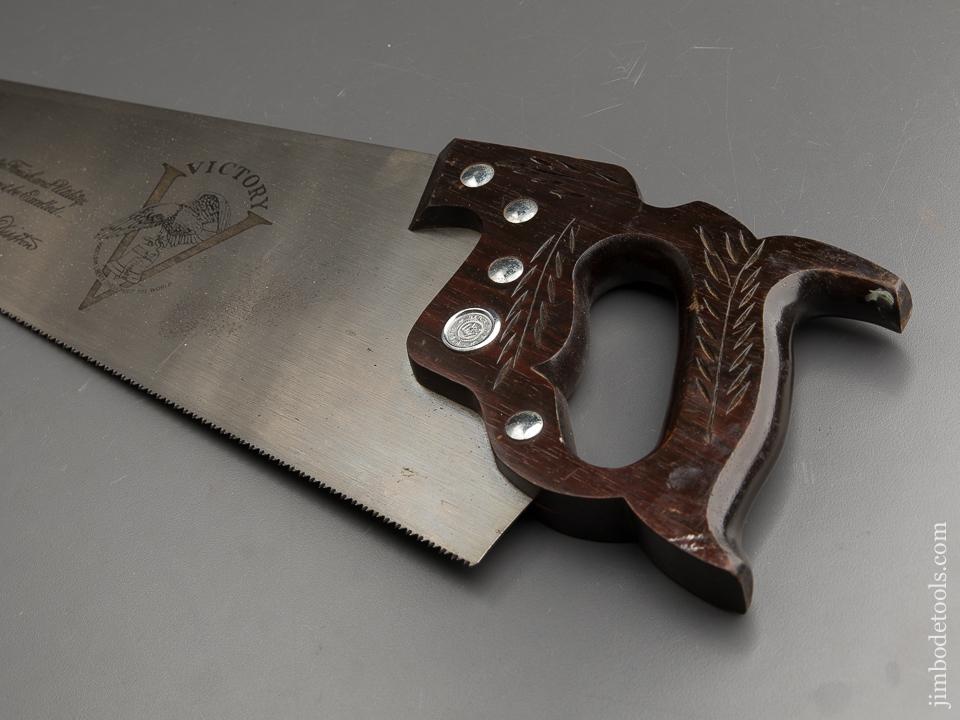 DEAD MINT! Unused 11 point 26 inch Crosscut DISSTON D15 VICTORY Hand Saw with Rosewood Handle - 90136U