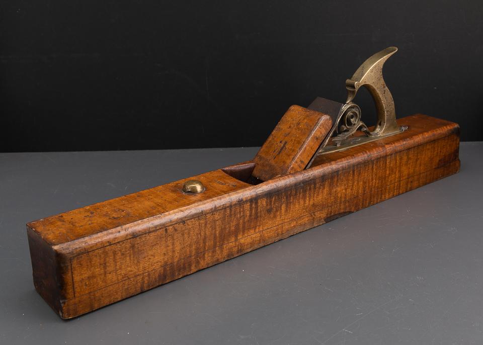 Stunning One-of-a-kind Jointer Plane with Ornate Brass Handle - EXCALIBUR 90