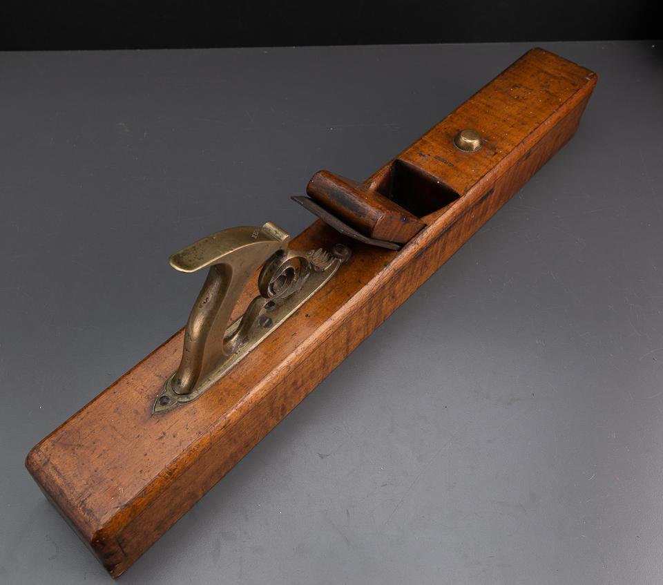 Stunning One-of-a-kind Jointer Plane with Ornate Brass Handle - EXCALIBUR 90