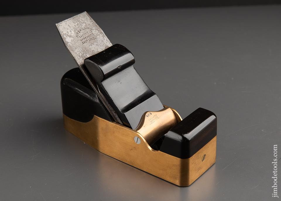 Stunning Gunmetal & Ebony Smooth Plane by HOLLAND LONDON - 91805U