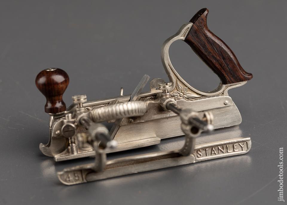 MINT Miniature STANLEY No. 45 Combination Plow Plane by PAUL HAMLER - 91817U