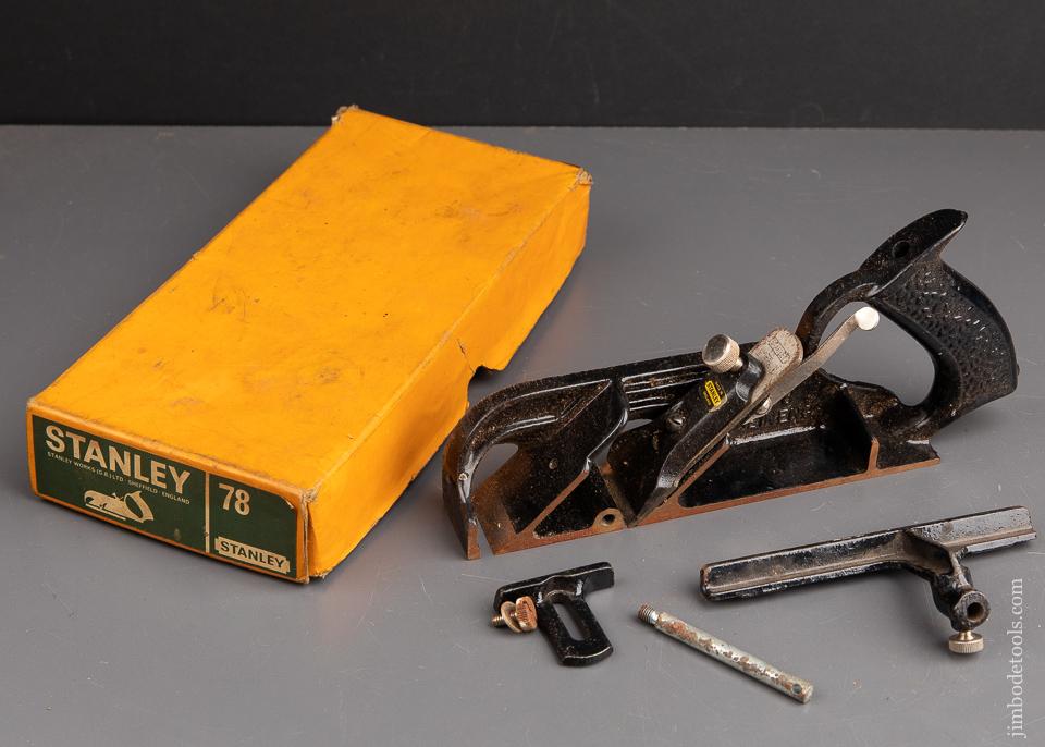 STANLEY No. 78 Duplex, Rabbet, and Filletster Plane in Original Box - 92707