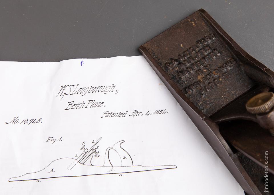 Rare! LOUGHBOROUGH's Patent April 4, 1854 Jack Plane by G&J TELFORD - 92798R