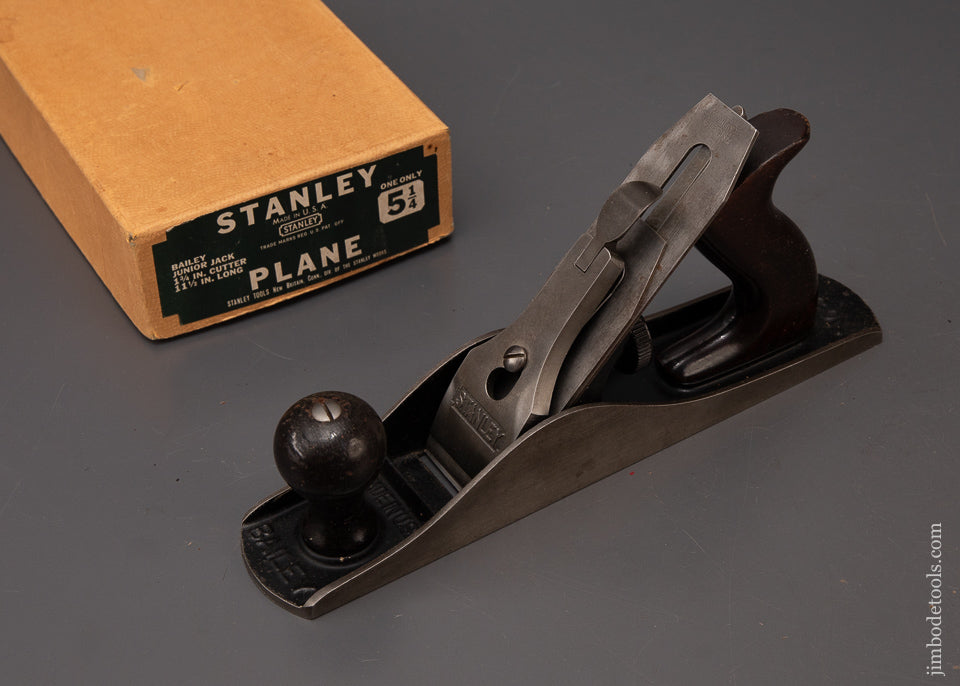STANLEY-No.-5-1/4-Junior-Jack-Plane-NEAR-MINT-in-Original-Box-93234