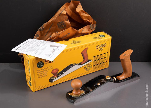 STANLEY No. 62 Low Angle Jack Plane with Adjustable Mouth Mint New In The Box SWEETHEART - 93335M