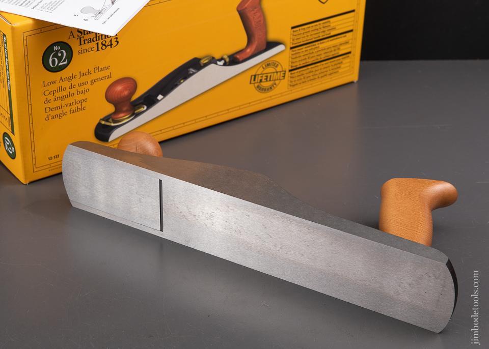 STANLEY No. 62 Low Angle Jack Plane with Adjustable Mouth Mint New In The Box SWEETHEART - 93335M
