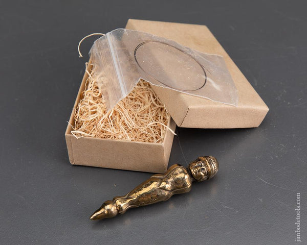 2016 PNTC Three inch Figural Brass Plumb Bob Favor in Original Box - 93354